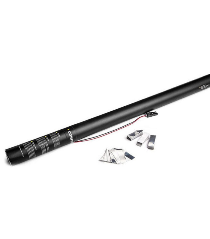 TCM FX - Elektromos Konfetti Ágyú 80cm - Fehér Silver